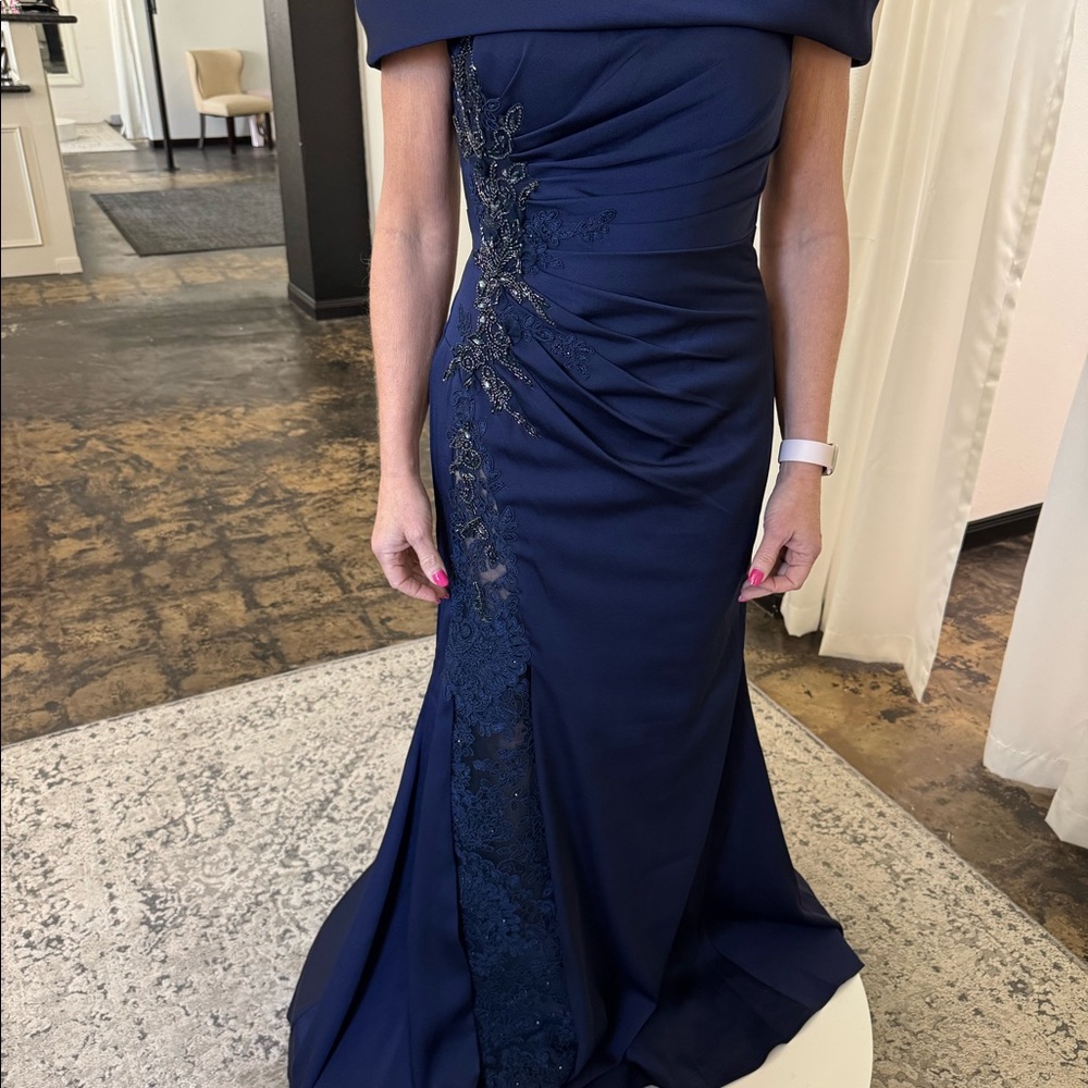 Montage by Mon Cheri Navy Gown
